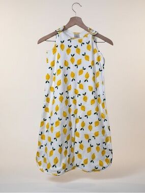 HANNA ANDERSSON Sleeveless Organic Cotton Lemon Print Sleep Sack Size L 18-24M